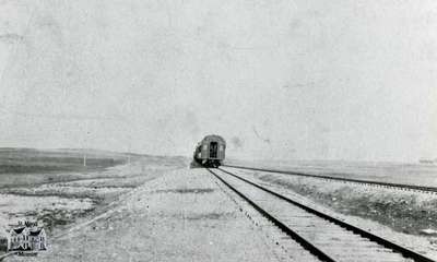 GTP Train moving away from station in Frobisher, Saskatchewan