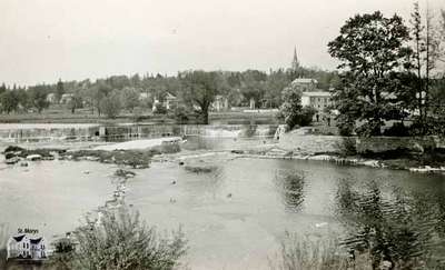 View of dam and North Ward