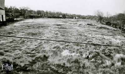 Thames River during flood, 1947