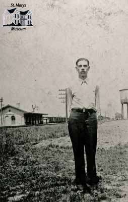 Tom Swan standing near the Junction station