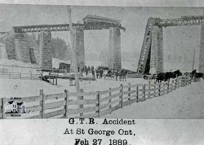 Grand Trunk Railway Accident at St. George, Ontario - 1889