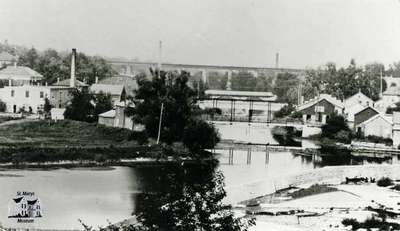 View of St. Marys bridges from West Ward