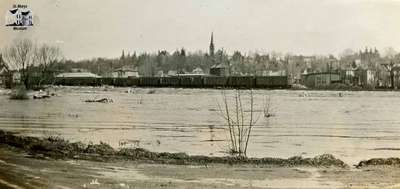 View of the Thames River during Spring Flood 1929