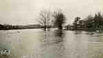View of the Thames River during the Flood of 1929.