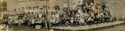 West Ward School- Students and Teachers, October 1928.