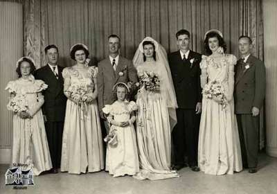 Wedding Portrait of Crawford Tyler and Josephine Mountain