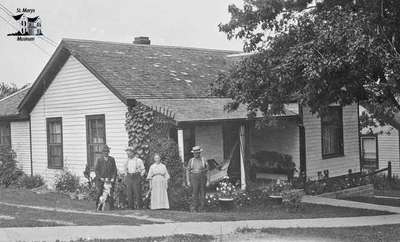 McAuley Family in front of their House