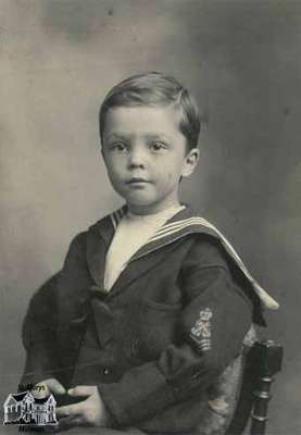 Small boy in sailor's uniform