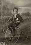 Small boy on bicycle