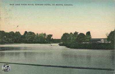 Rice Lake from Royal Edward Hotel, St. Marys