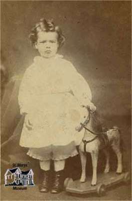 Girl with rocking horse