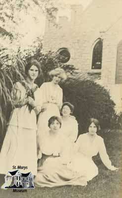 Anglican Church with Agnes Waring, Mary Sparks, Merle Carter, Wilma Carter and Tottie Sparks