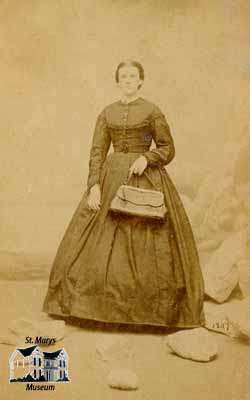 Woman holding purse