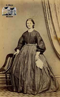 Woman in large full skirt