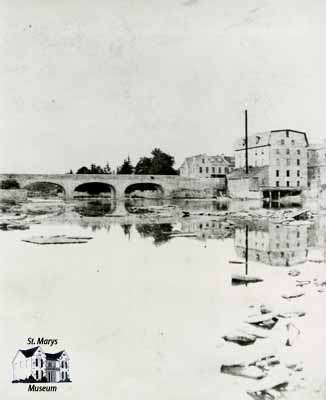 Victoria Bridge and Mill, 1884