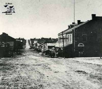 Queen Street looking west, 1865