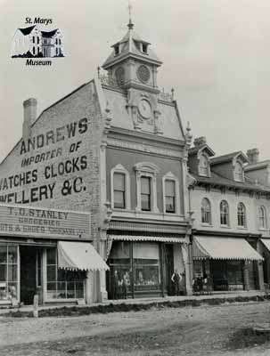 Andrew's Block just after construction in 1884