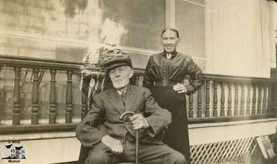 Benjamin Tracy and white Agnes Tracy (née Donald)