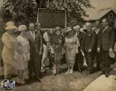 Commemorating of historical plaque at Town Hall - June 12, 1966