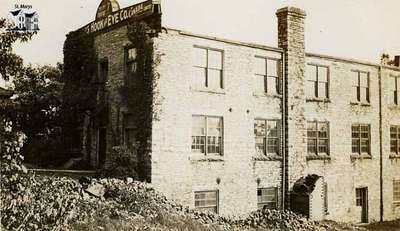 The DeLong Hook and Eye Co. building after the flood of 1937