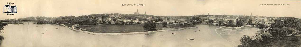 Rice Lake, St. Marys  View of the Thames River