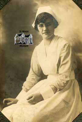 Unidentified woman in nursing uniform