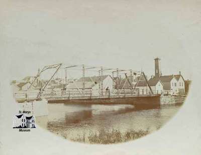 Steel bridge over Trout Creek, late 1890s