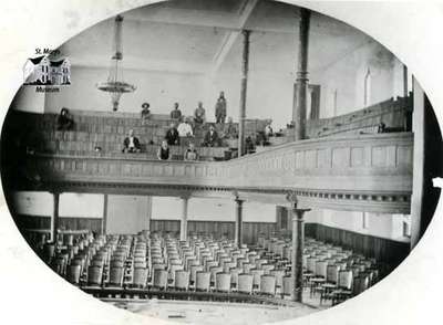 Interior of the Opera House, 1880s