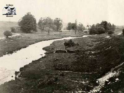 Otter Creek on farm of James Fairbairn looking east