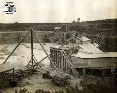 View of Stone Quarry, St. Marys, Ontario