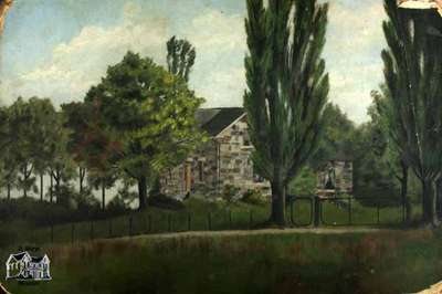 Painting of home at Townline of Blanshard and Fullarton