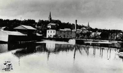 View of Water Street bridge over Trout Creek