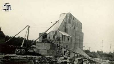 Old quarrying operation at St. Marys Cement plant