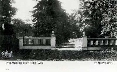 Original Entrance to Westover Park (from Westover Avenue), ca. 1900