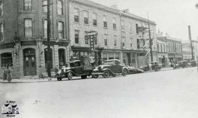 Southwest corner of Queen and Wellington Streets