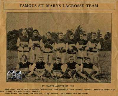 Lacrosse Team - St. Marys Alerts, 1913