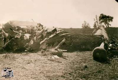 Plane crash of Leovens Brothers on George Allen Farm, 1937