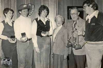 Curling Club trophy award presentation