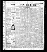 Acton Free Press (Acton, ON), November 26, 1875