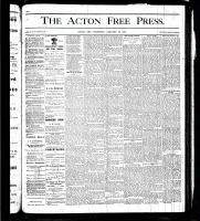 Acton Free Press (Acton, ON), January 25, 1877