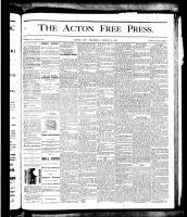 Acton Free Press (Acton, ON), August 9, 1877