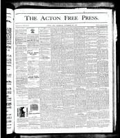 Acton Free Press (Acton, ON), November 29, 1877