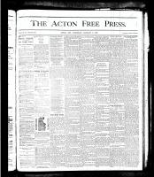 Acton Free Press (Acton, ON), January 3, 1878