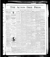 Acton Free Press (Acton, ON), January 10, 1878