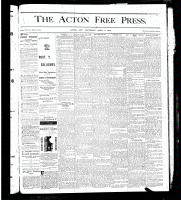 Acton Free Press (Acton, ON), April 4, 1878