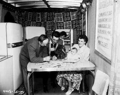 Salesman Making a Refrigerator Sale