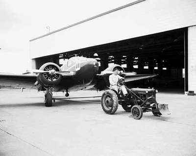 Tractor Used to Tow an Airplane