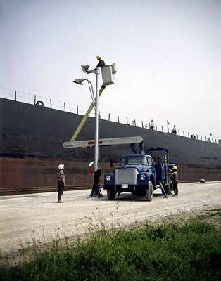 Truck and Equipment Used for Canal Work