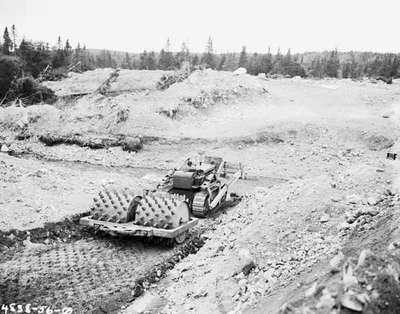 Crawler Tractor Used to Clear Land