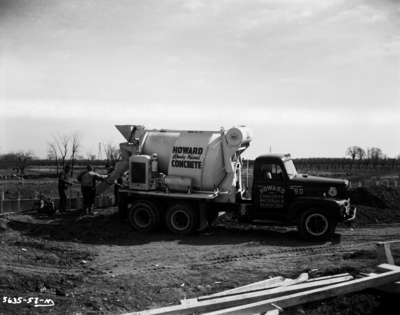 Concrete construction/cribwork by Howard Concrete Materials, Aldershot, Ontario.